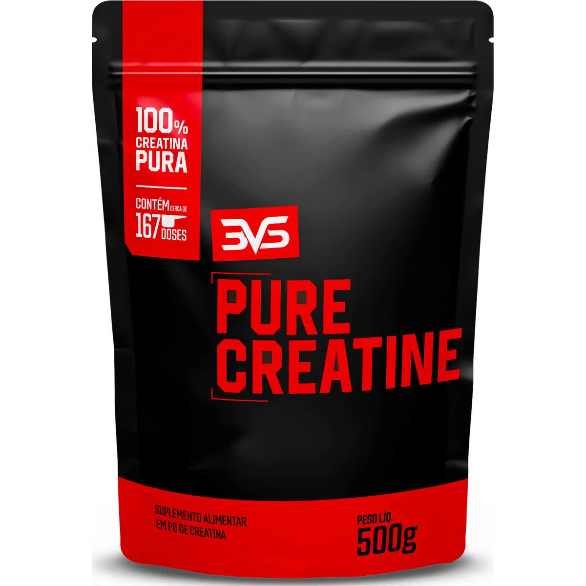 CREATINA MONOHIDRATADA 500g - 100% Pura - 3VS Nutrition