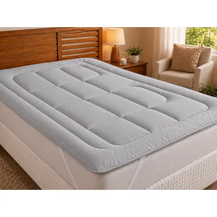 Pillow Top Protetor De Colchão King Size 100% Algodão Manta