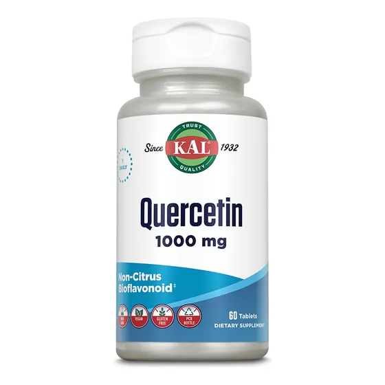 Suplemento De Apoyo Inmunológico Kal Quercetina De 1000 Mg, 