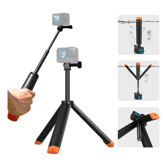 Bastón Tripode Flotante Para Gopro Y Otras Cámaras De Acción