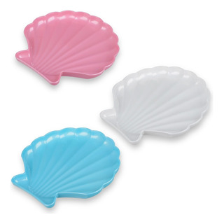 3 Bandeja Concha - Pequena Sereia - Decoração 3 Bandeja Concha - Pequena Sereia - Decoração