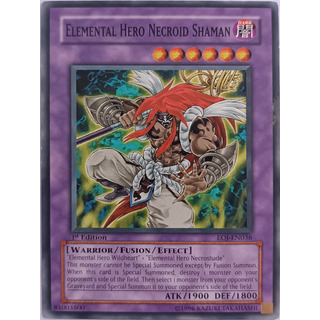 Yugioh! Elemental Hero Necroid Shaman Eoj-en036 1st Edition Yugioh! Elemental Hero Necroid Shaman Eoj-en036 1st Edition