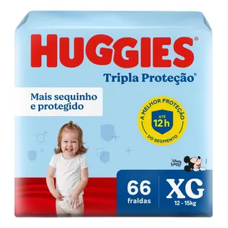 Huggies Fralda Tripla Proteção Xg 66 Unidades Sem GĂȘnero Huggies Fralda Tripla Proteção Xg 66 Unidades Sem GĂȘnero