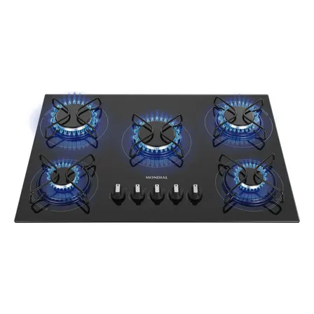 Cooktop A Gás, 5 Bocas, Mondial Bivolt Ctg-02