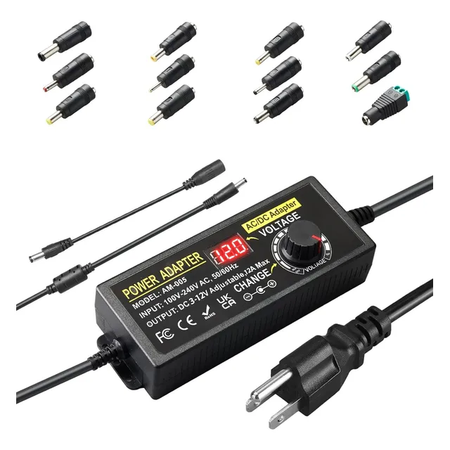 Fuente Alimentación Universal 3v-12v 12a 144w Adaptador Vari