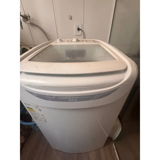 Lavadora Com Defeito Electrolux 8,5kg Branca Turbo Economia
