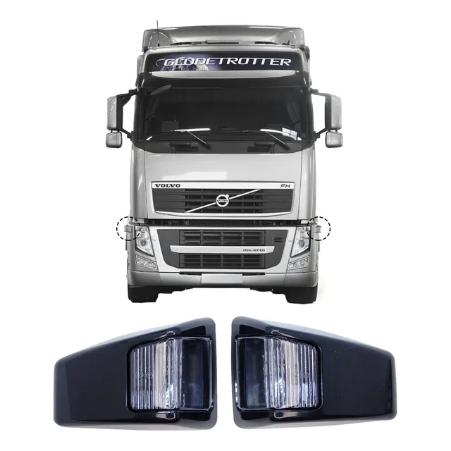 Par Lanterna Seta Volvo Fh Fm Led Pisca Lateral 