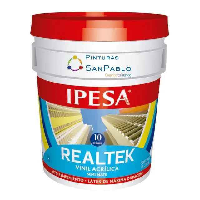 Ipesa Realtek Cubeta 19lt. Pintura Vinilica Mejor Que Comex