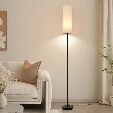 Luminária de Chão Tieesa Moderna Dimerizável para Quarto e Sala com Soquete E27