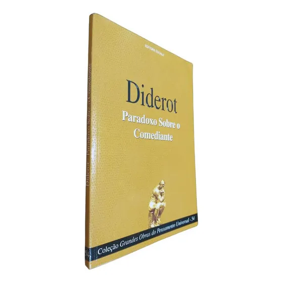 Paradoxo Sobre O Comediante, De Diderot. Série Col. Grandes Obras Do Pensamento Universal, Vol. 54. Editora Escala, Capa Mole, Edição 1 Em Português, 2006