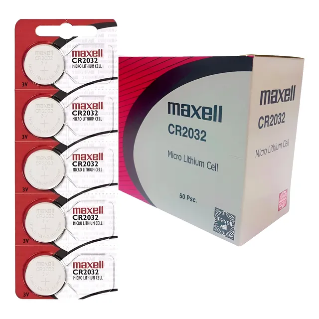 Pilas Maxell Cr2032 Litio Botón 50 Unidades