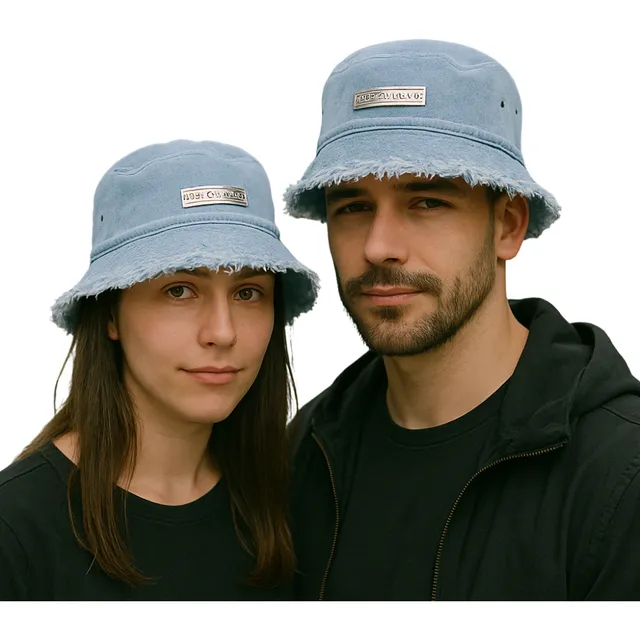 Gorro Pescador Jean Para Parejas O Amigos X2 Unidades