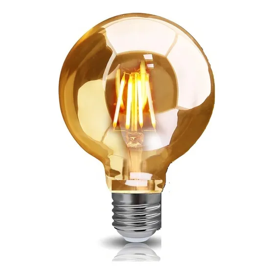 Ampolleta Globo Led Vintage G125 4w E27 Luz Calida Color de la luz Blanco cálido