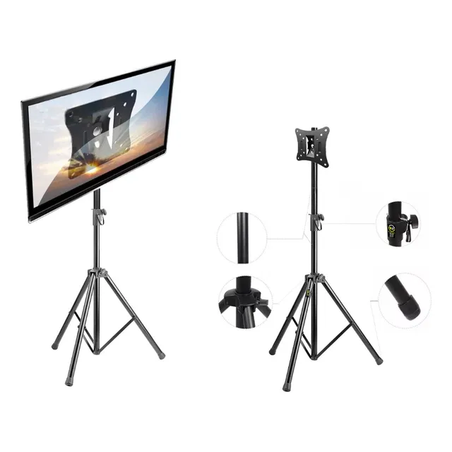 Soporte Base Trípode Monitor Tv Plano 10 A 32  - 60a120cm
