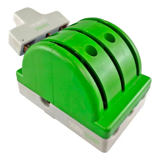 Cuchilla Electrica Doble 2 Pase 3 Polos 100amp 600v Brickell