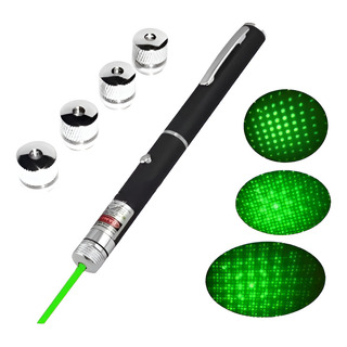 Laser Puntero Tipo Pluma 50mw Verde 5 Puntas Efectos 20km Laser Puntero Tipo Pluma 50mw Verde 5 Puntas Efectos 20km