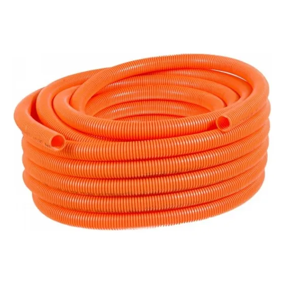 Mangueira Corrugada Conduite Flexivel 3/4 Laranja 50 Metro