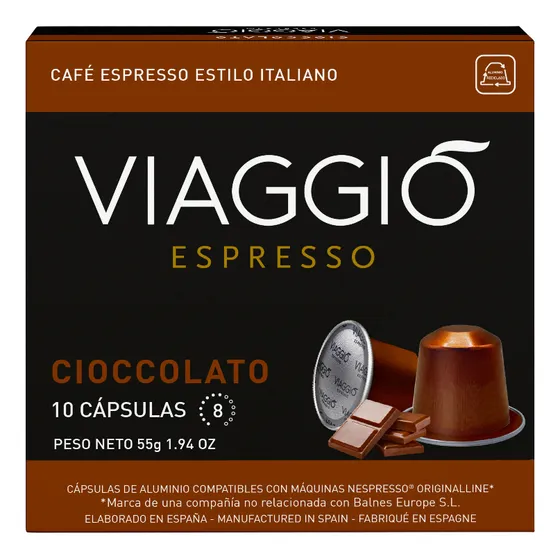 Capsula Café Viaggio Espresso Ciocolatto Compatible X 10u