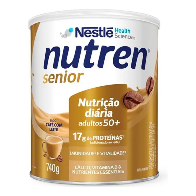 Nutren Senior 50+ Suplemento Sabor Café Com Leite 740g Lata
