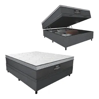 Cama Box BaĂș Casal Gazin Maximus Molas Ensacadas Linho Cama Box BaĂș Casal Gazin Maximus Molas Ensacadas Linho