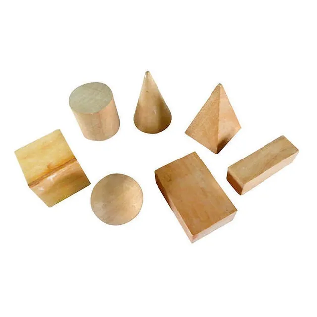 Cuerpos Geométricos De Madera