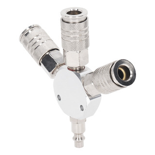 Divisor De Aire De 3 Vías Con Conector Neumático, 1/4 De Pul Divisor De Aire De 3 Vías Con Conector Neumático, 1/4 De Pul
