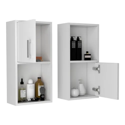  Mueble Auxiliar Bath Rta Blanco X2 Unidades