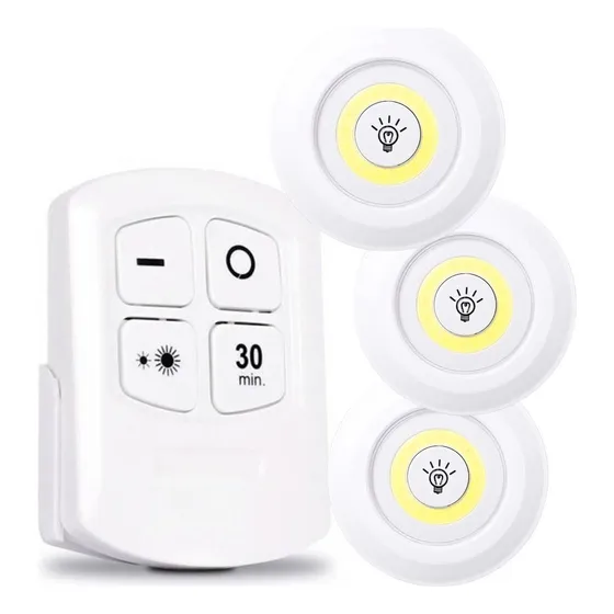 Lâmpadas Led Luminária Sem Fio Spot Led Portátil C/ Controle