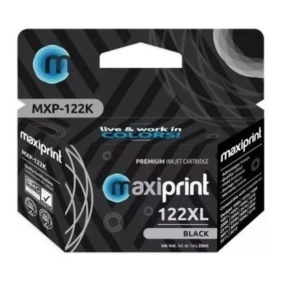 Cartucho Maxiprint Compatible Hp 122xl Negro