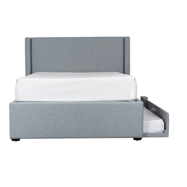 Cama Kids Matrimonial Gris Con Canguro Individual