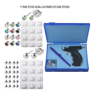 Kit De Herramientas De Pistola For Perforar Orejas Pis Color Negro Kit De Herramientas De Pistola For Perforar Orejas Pis Color Negro