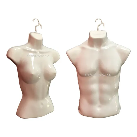 Maniqui, Exhibidor Busto Dama Y Torso Caballero 