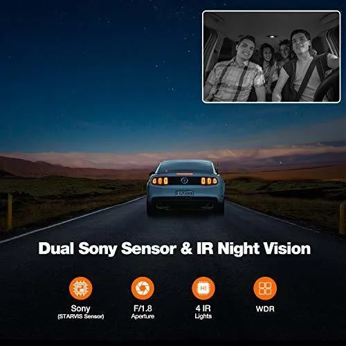 Kingslim Pro Dual Dash Cam Gps Wi Fi Frontal Cabina
