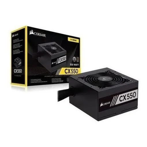Fonte Corsair Cx550 Atx 80plus Bronze - Com Cabo De Força Cor Preto 127/220v