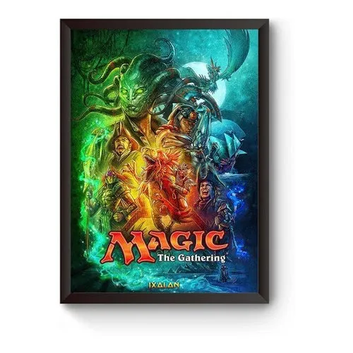 Quadro Magic The Ghatering Poster Moldurado