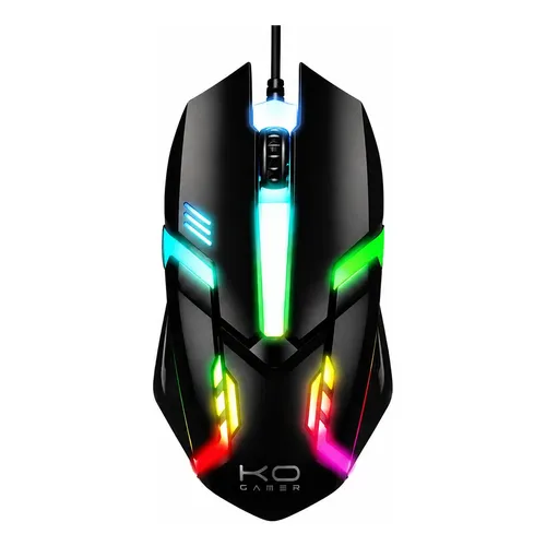 Mouse Gamer Para Jogos Usb Led 3 Botões 1000 Dpi Letron Cor Preto