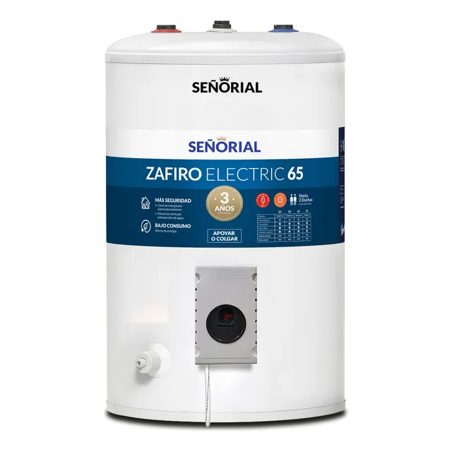 Termotanque eléctrico Señorial TESZ-65 zafiro Blanco 50 litros Ssuperior