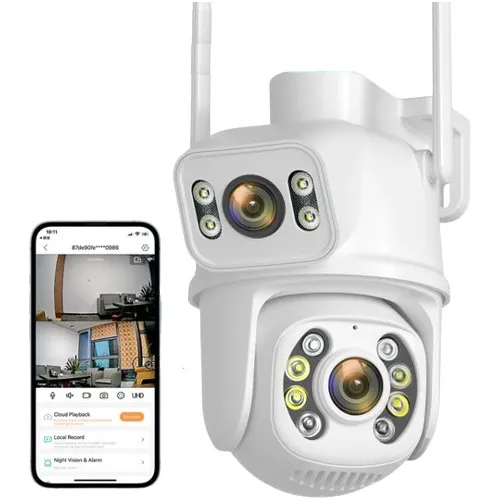 Cámara Exterior Ip Seguridad Vigilancia Wifi 8 Mp Hd