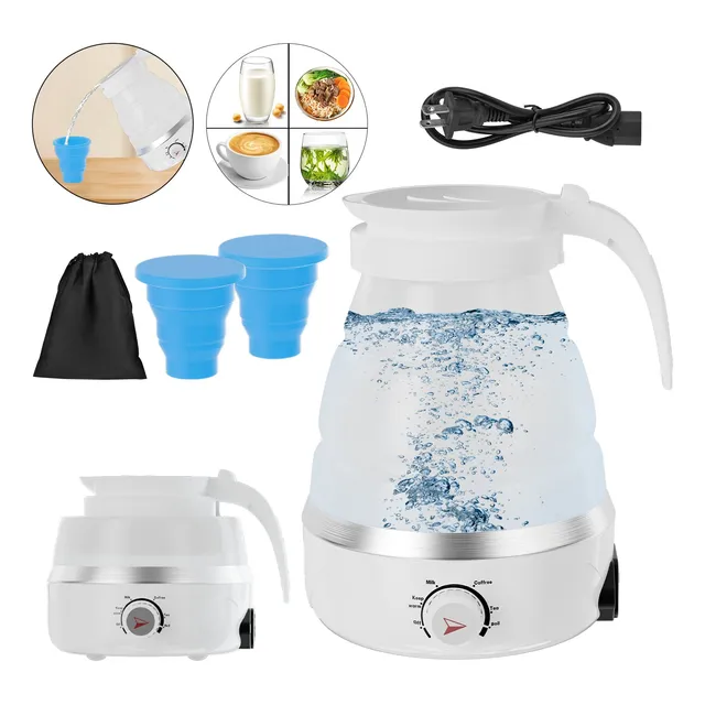 Jarra Electrica Tetera Hervidor Agua Plegable Pava Portátil