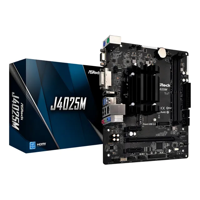 Motherboard Asrock J4025m Con Micro Procesador Dual Core