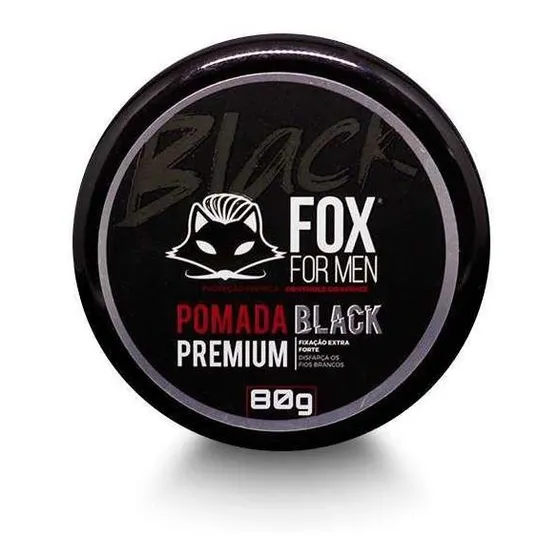 Pomada Pigmentadora Preta 80g Disfarce Barba Cabelo Branco