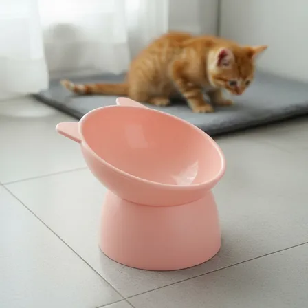 Comedouro Bebedouro Alto Elevado Postura Correta Para Gatos