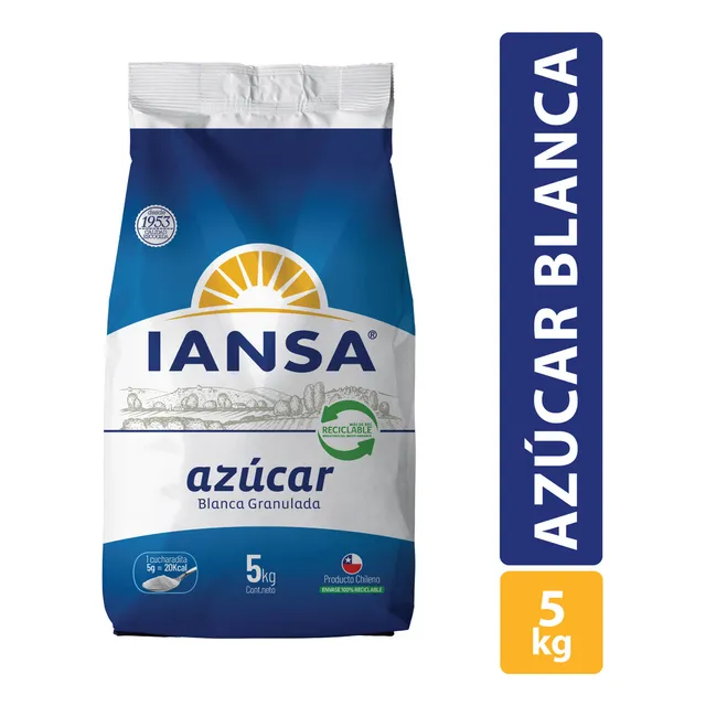 Azúcar Blanca Iansa 5 Kg