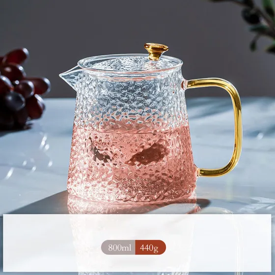 Tetera Con Té De Vidrio Transparente Resistente Al Calor Iln