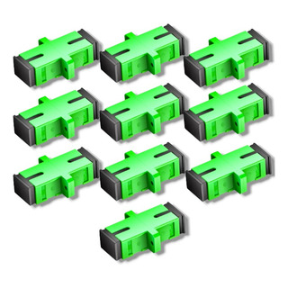 Adaptador Cople Para Fibra Optica Sc/apc 10 Piezas Adaptador Cople Para Fibra Optica Sc/apc 10 Piezas