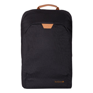 Backpack Techzone Porta Laptop Pet Reciclado Eco Hero Black Color Negro Diseño De La Tela Liso Backpack Techzone Porta Laptop Pet Reciclado Eco Hero Black Color Negro Diseño De La Tela Liso