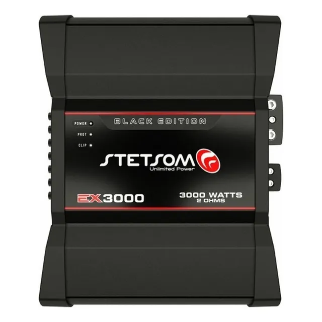 Modulo De Potência Stetsom 1 Canal 3000 Rms Ex-3000 Black