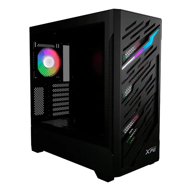 Gabinete Xpg Starker Air Btf Cristal Templado Argb Led Color Negro