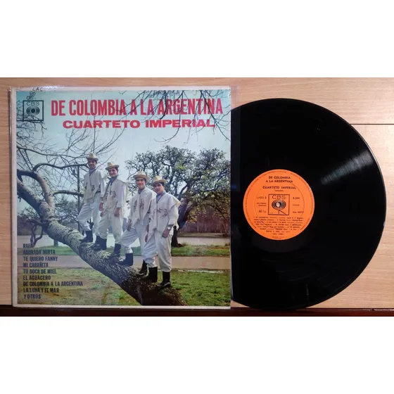 Cuarteto Imperial De Colombia A La Argentina Disco Lp Vinilo