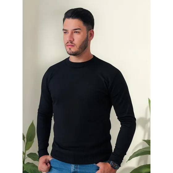 Buzo Suéter Básico Hombre Lana